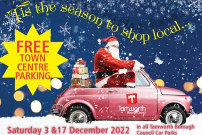 Free Christmas car parking Tamworth 2022