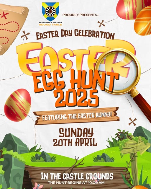 📣 🐰 🐣 TAMWORTH ROUND TABLE EASTER EGG HUNT 2025 🐣 🐰 📣 | visittamworth