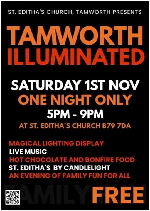 St Editha's Illuminated Tamworth