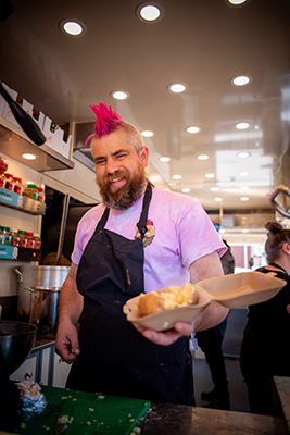 Ben Newman holding a spud