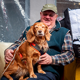 Bob and Lilly the dog