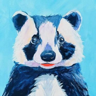 Painting of a panda