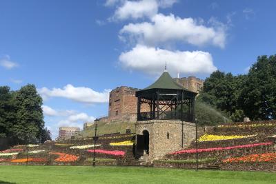 Tamworth Castle Grounds in the Summer